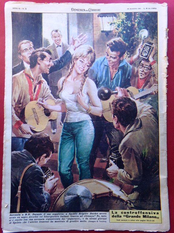 La Domenica del Corriere 20 Agosto 1961 Turiello Emofilia Modugno … | Immagine Gallery 4