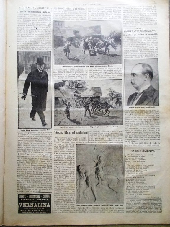 La Domenica del Corriere 20 Dicembre 1914 WW1 Guerra in …