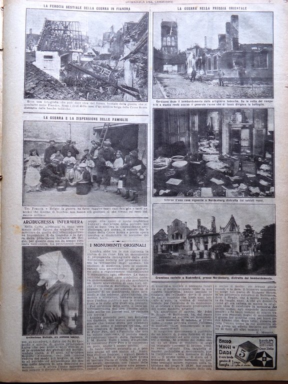 La Domenica del Corriere 20 Dicembre 1914 WW1 Guerra in …
