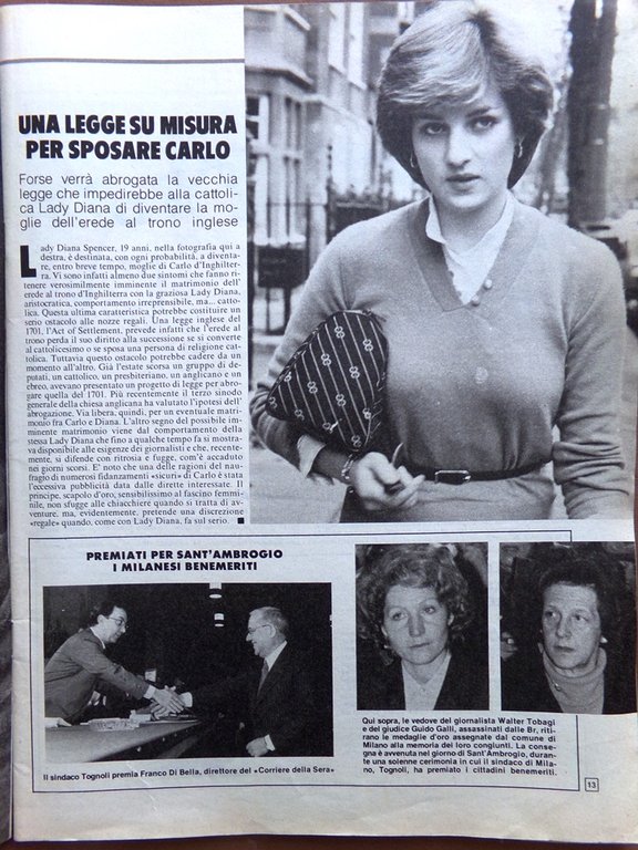 La Domenica del Corriere 20 Dicembre 1980 Bergman John Lennon …