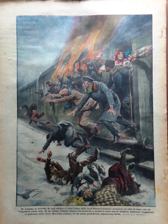 La Domenica del Corriere 20 Febbraio 1927 Siro Verona Cavalieri …