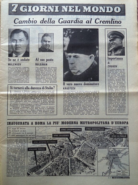 La Domenica del Corriere 20 Febbraio 1955 Ritiro di Gino … | Immagine Gallery 4