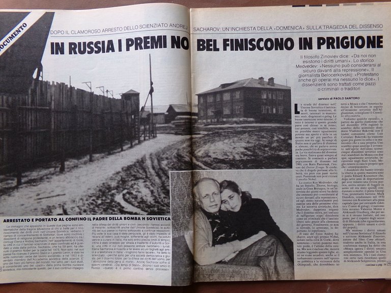 La Domenica del Corriere 20 Febbraio 1980 Thoeni Scola Oro …