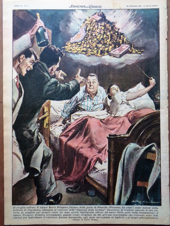 La Domenica del Corriere 20 Gennaio 1957 Pio XII Drouet …