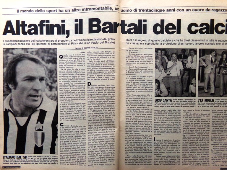 La Domenica del Corriere 20 Gennaio 1974 Ciano Altafini De …