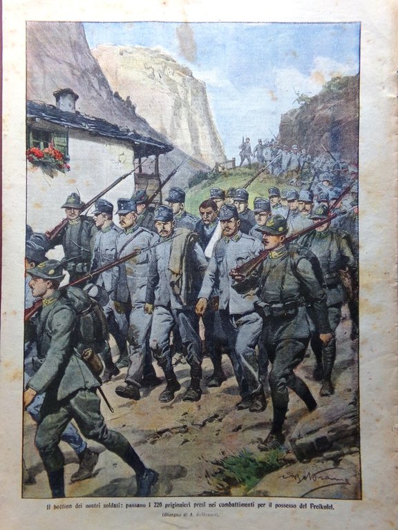 La Domenica del Corriere 20 Giugno 1915 WW1 Maria Abriani …