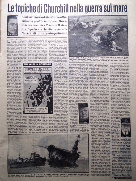 La Domenica del Corriere 20 Giugno 1954 Pierrot Podestà Churchill …