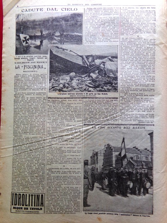 La Domenica del Corriere 20 Maggio 1917 WW1 Russia Messico …
