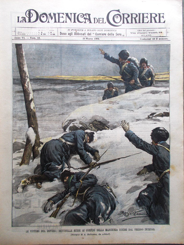 La Domenica del Corriere 20 Marzo 1904 Lago Bajkal Westinghouse …