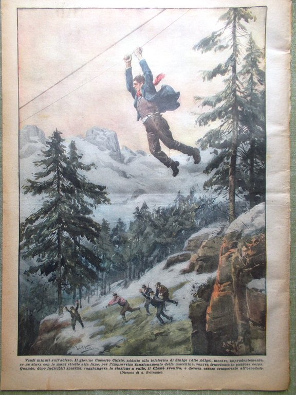 La Domenica del Corriere 20 Marzo 1927 Sirene Nobile Yoshihito …