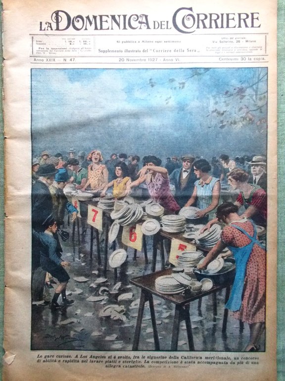 La Domenica del Corriere 20 Novembre 1927 Anna e Amedeo … | Immagine Gallery 1