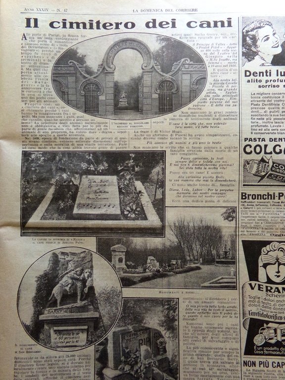 La Domenica del Corriere 20 Novembre 1932 Roosevelt Conte di …