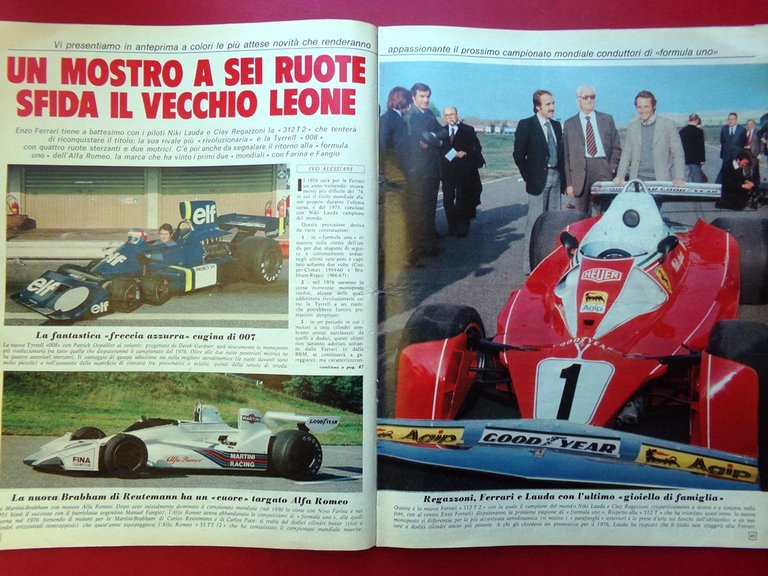 La Domenica del Corriere 20 Novembre 1975 Padrino Formula Uno …