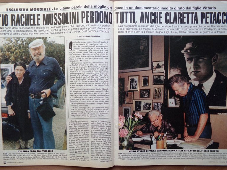 La Domenica del Corriere 20 Novembre 1982 Gelli Simoni Orfei …