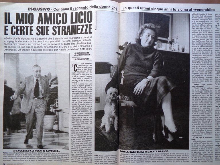 La Domenica del Corriere 20 Novembre 1982 Gelli Simoni Orfei …