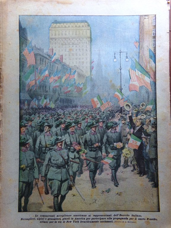 La Domenica del Corriere 20 Ottobre 1918 WW1 Granatieri Grafenwohr …