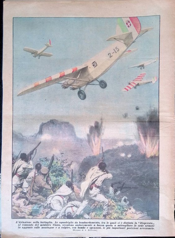 La Domenica del Corriere 20 Ottobre 1935 Guerra in Africa …