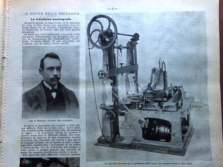 La Domenica del Corriere 20 Settembre 1903 Bontempi Ravaschieri Cisano …