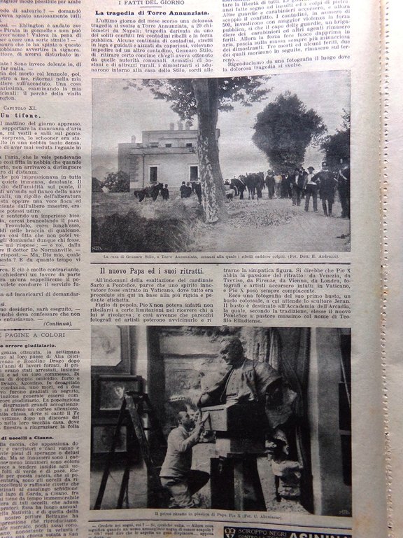 La Domenica del Corriere 20 Settembre 1903 Bontempi Ravaschieri Cisano …