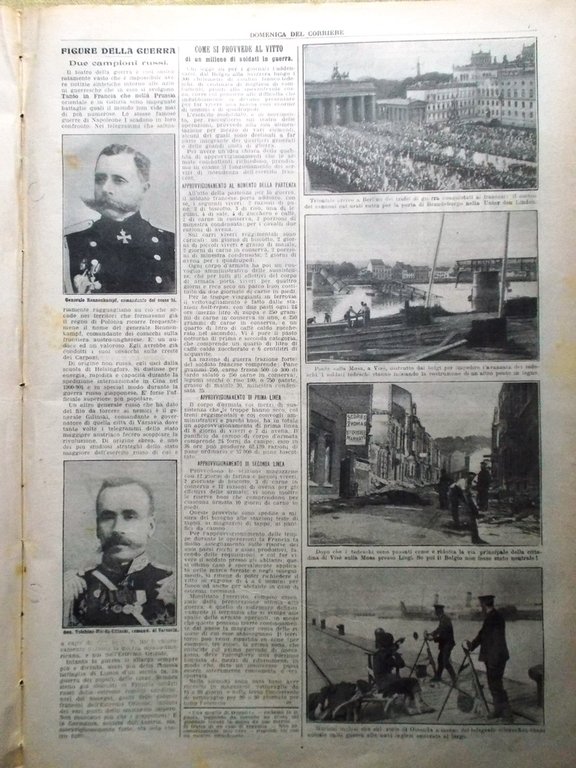 La Domenica del Corriere 20 Settembre 1914 WW1 Belgio Tedeschi …