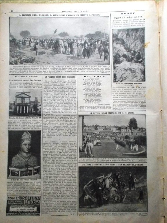 La Domenica del Corriere 20 Settembre 1914 WW1 Belgio Tedeschi …