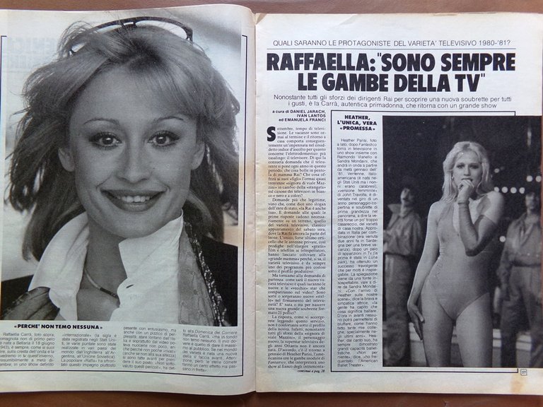 La Domenica del Corriere 20 Settembre 1980 Garbo McEnroe Formula …