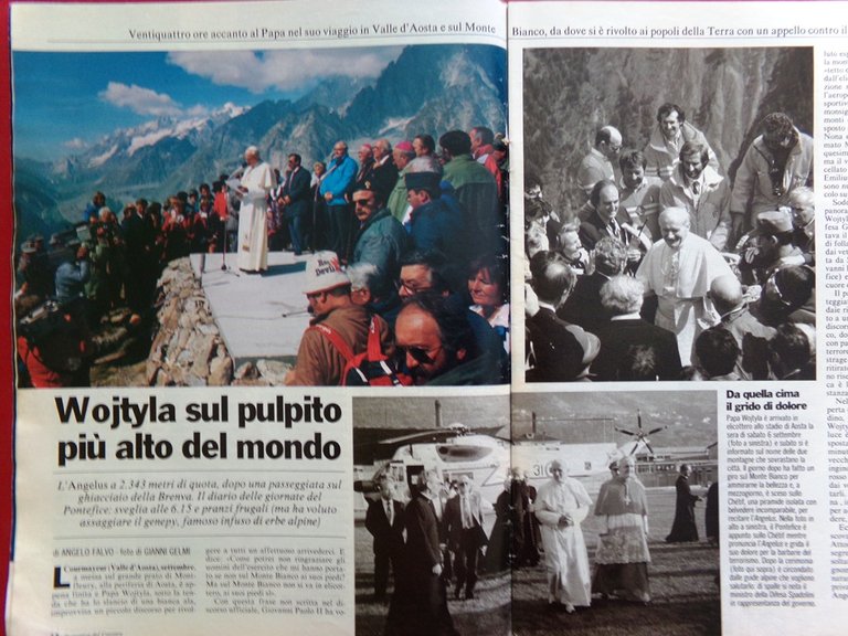 La Domenica del Corriere 20 Settembre 1986 Wojtyla Naja Energia …