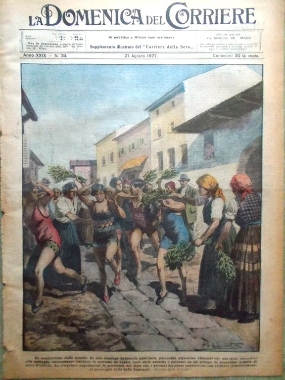 La Domenica del Corriere 21 Agosto 1927 Fuad Mosca Sport … | Immagine Gallery 1