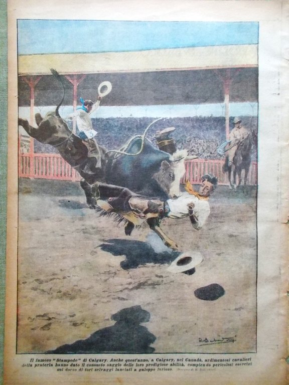 La Domenica del Corriere 21 Agosto 1927 Fuad Mosca Sport …