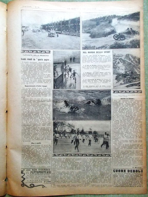 La Domenica del Corriere 21 Agosto 1927 Fuad Mosca Sport …