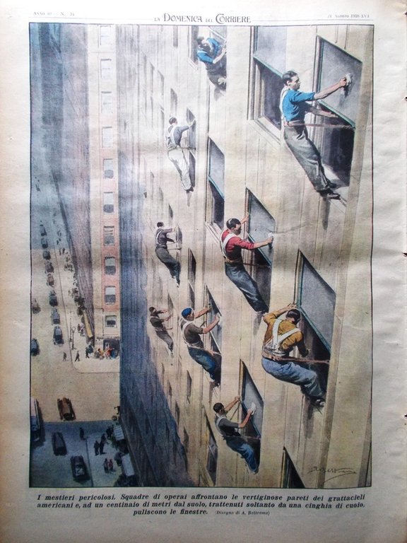 La Domenica del Corriere 21 Agosto 1938 Euritmia Chalons Medianica … | Immagine Gallery 3