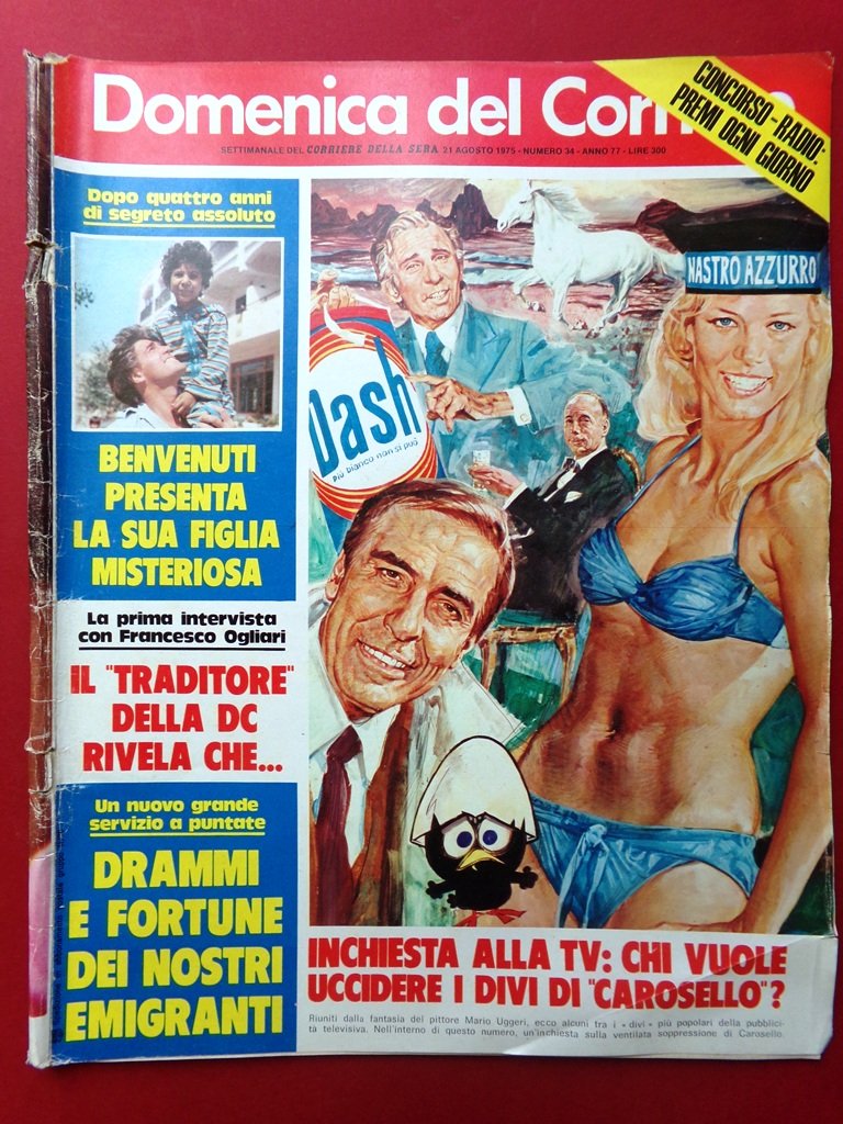 La Domenica del Corriere 21 Agosto 1975 Bumbry Emigranti Kart …
