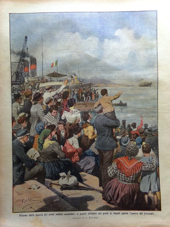 La Domenica del Corriere 21 aprile 1912 Rodin Tubercolosi Istruzione …