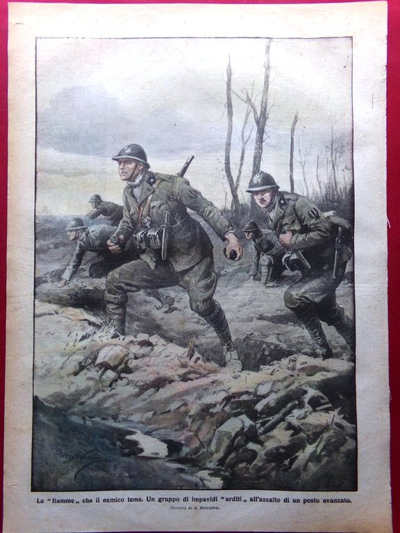 La Domenica del Corriere 21 Aprile 1918 WW1 Fronte Italia … | Immagine Gallery 10