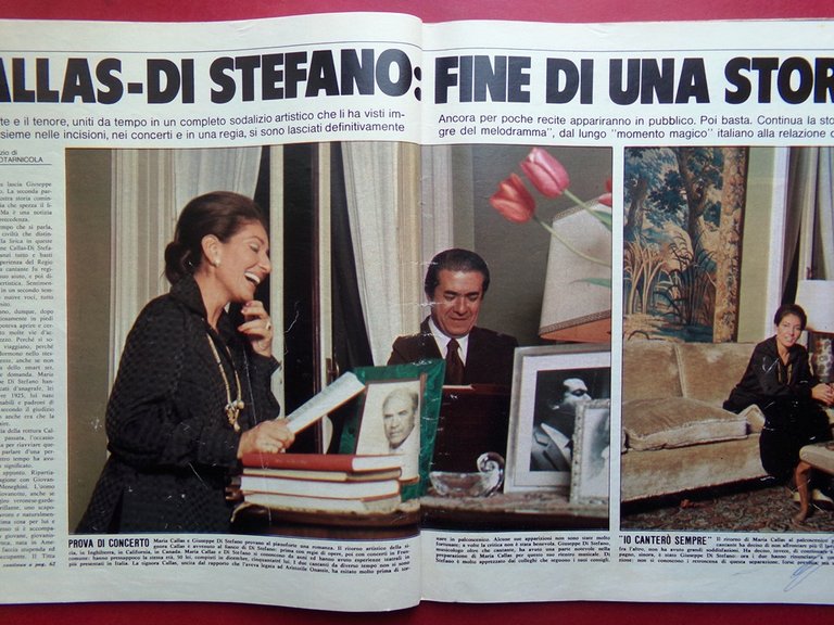 La Domenica del Corriere 21 Aprile 1974 Mangano Hearst Callas …