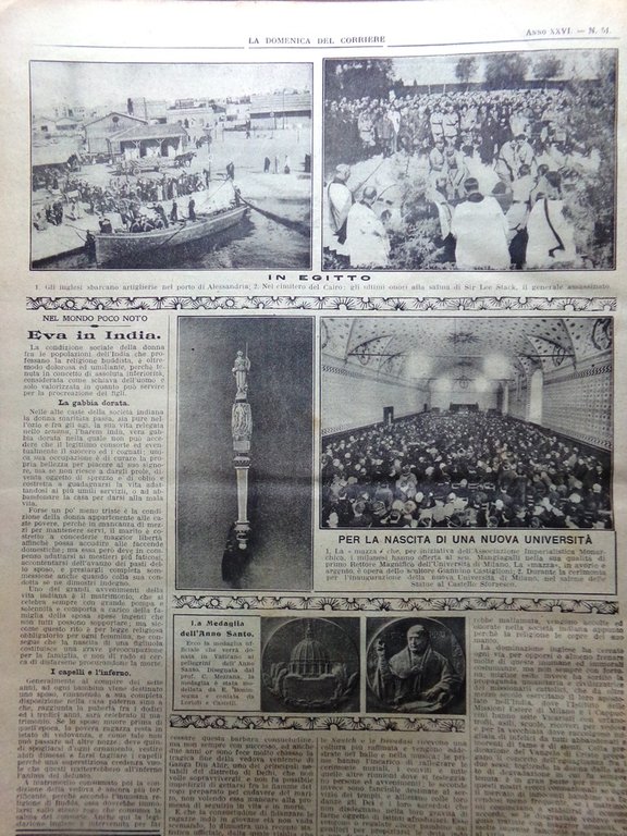 La Domenica del Corriere 21 Dicembre 1924 Elezioni Germania Luna …