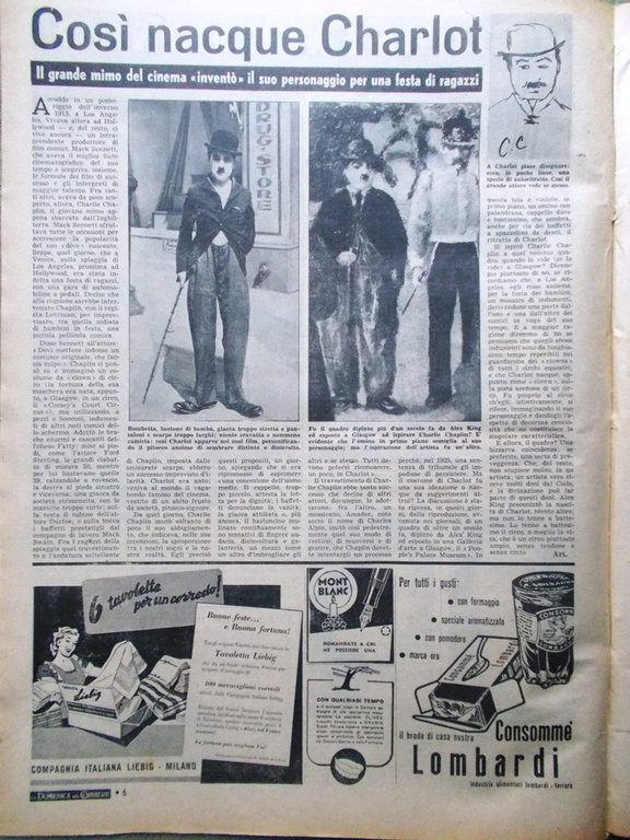 La Domenica del Corriere 21 Dicembre 1952 Charlot Ghiglione Marocco … | Immagine Gallery 2