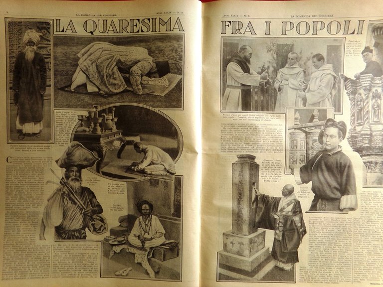 La Domenica del Corriere 21 Febbraio 1932 Papa Mussolini Cina …