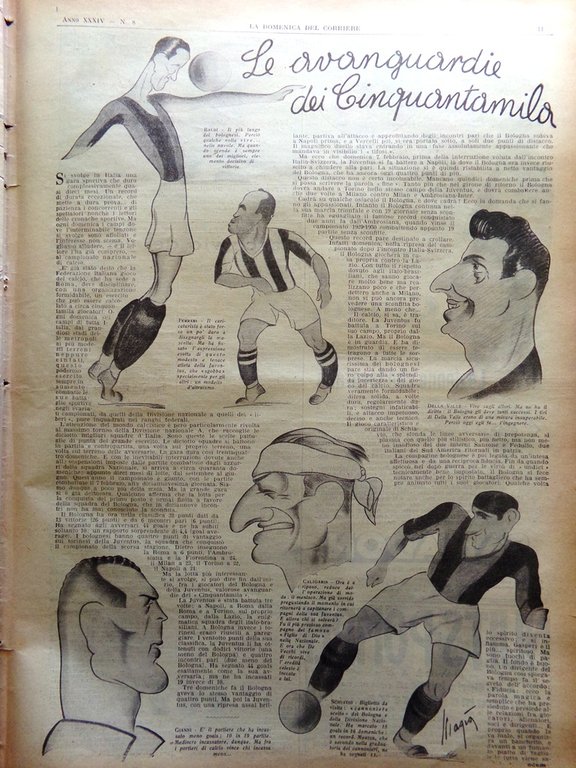 La Domenica del Corriere 21 Febbraio 1932 Papa Mussolini Cina …