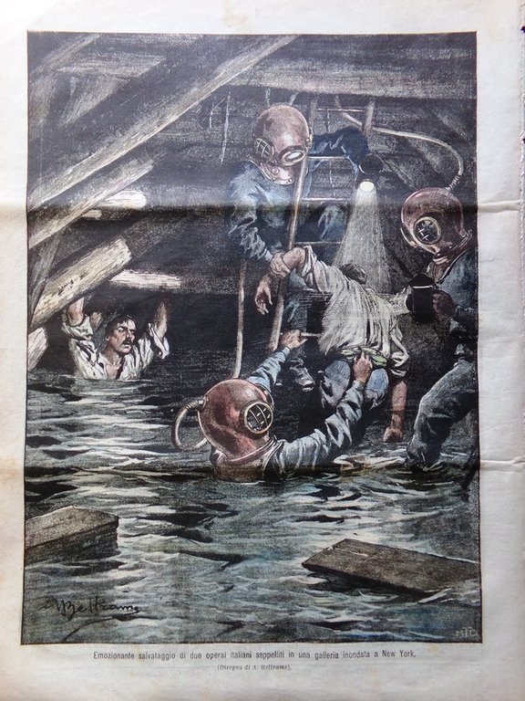 La Domenica del Corriere 21 Gennaio 1906 Stragi a Mosca …