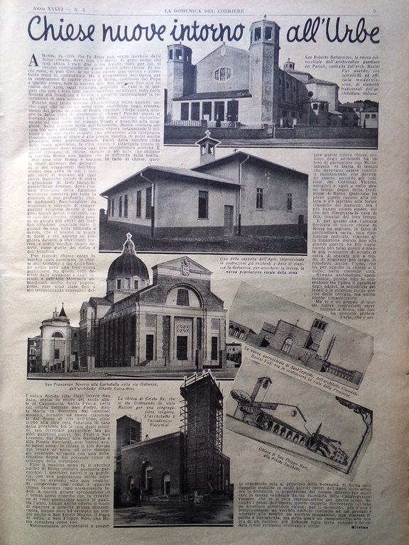 La Domenica del Corriere 21 Gennaio 1934 Mostro Loch Ness …