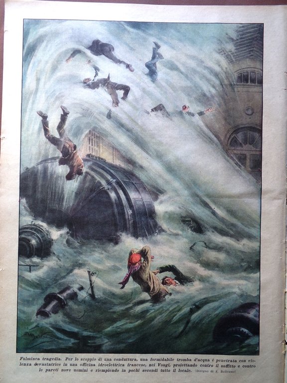 La Domenica del Corriere 21 Gennaio 1934 Mostro Loch Ness …