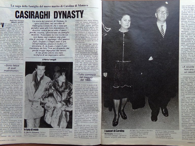 La Domenica del Corriere 21 Gennaio 1984 Falcao Fava Mirò …