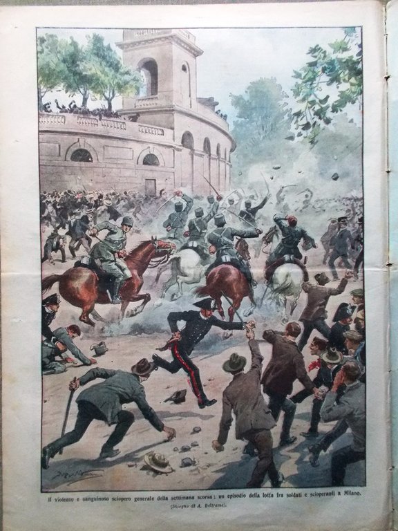 La Domenica del Corriere 21 Giugno 1914 Sciopero Sanza Ravenna … | Immagine Gallery 3