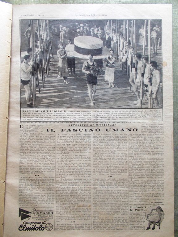 La Domenica del Corriere 21 Giugno 1931 Piccard Tiratori Sudan …