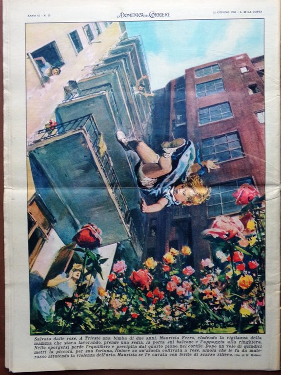 La Domenica del Corriere 21 Giugno 1959 Tour De France …