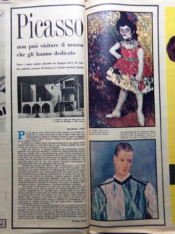 La Domenica del Corriere 21 Luglio 1963 Carabinieri Ciaculli Paoli …