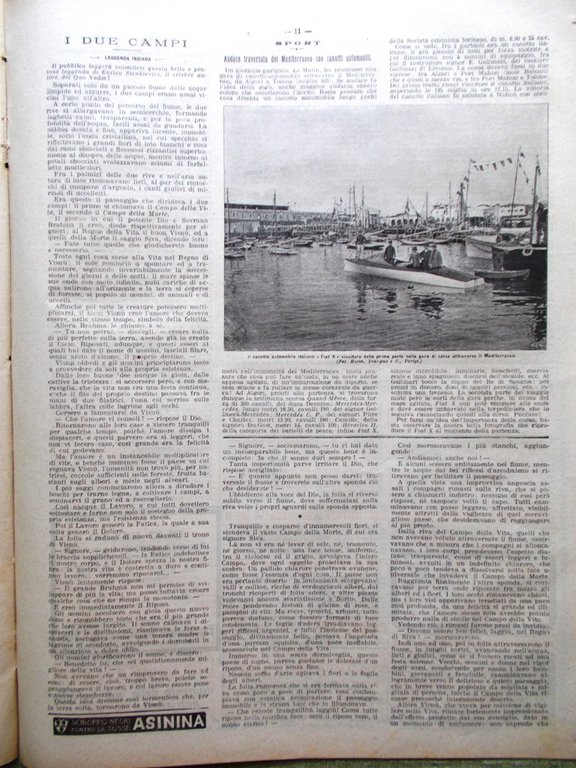 La Domenica del Corriere 21 Maggio 1905 Carducci Palazzo Lana …