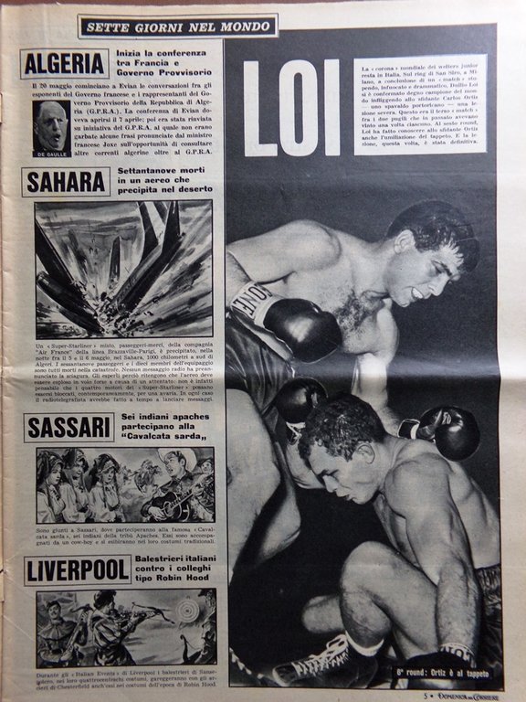 La Domenica del Corriere 21 Maggio 1961 Circarama Giro d'Italia …