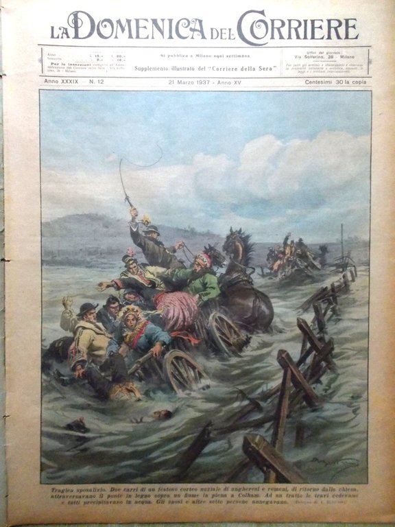 La Domenica del Corriere 21 Marzo 1937 Mussolini in Libia … | Immagine Gallery 1